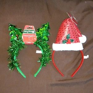 2 New Christmas Headbands